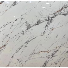 MiraLive Beyaz Mermer Desenli Yapışkanlı Folyo Kaplama Kağıdı