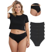 New Lilla 1009 Bato Paça Dantelli 5'li Kadın Külot Paketi