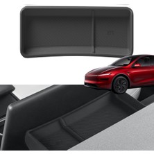 Ramm Tesla Juniper Ekran Arkasına Takılan Silikon Düzenleyici Iki Bölmeli Siyah