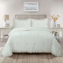 Belle Home Perla Çift Kişilik Nakışlı Yatak Örtüsü Takımı - 240X260 cm - Pvc Çantalı - Günlük ve Çeyizlik - Yeni Renkler