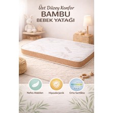 Royalyat Bamboo Bebek Yatak Bambo Bebek Yatak Ortopedik Çocuk Yatağı Anne Yanı Beşik Yatağı