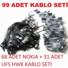 Day 99 Adet Cep Telefonu Program Kablo Seti 68 Adet Nokıa + 31 Adet Ufs Hwk Kablo Seti