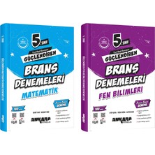Ankara Yayınları Ankara 2025 5. Sınıf Matematik + Fen Bilimleri Güçlendiren Branş Denemeleri Seti 2 Kitap