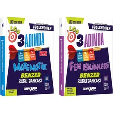 Ankara Yayınları Ankara 2025 8. Sınıf Matematik + Fen Bilimleri Güçlendiren 3 Adımda Benzer Soru Seti 2 Kitap