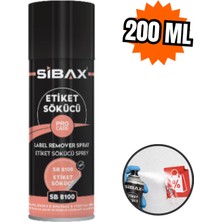 Sibax Etiket Sökücü Sprey 200 ml | Yapışkan Kalıntı ve Etiket Temizleyici