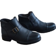 Erkek Bot – Içi Full Kürk, Fermuarlı & Tokalı, Sıcak Tutan Kışlık Erkek Ayakkabı