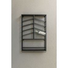 Merzana Metal Şaraplık  ve Kadehlik, Modern Metal Raf