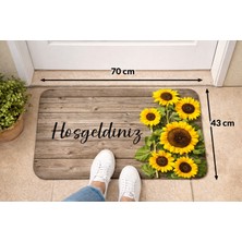 Ayçiçeği Desenli Kapı Önü ve Iç Mekan Paspası