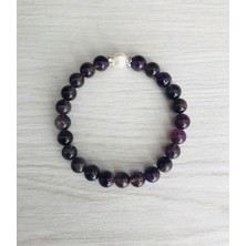 Mk Tasarım- Pozitif Enerji Gerçek Ametist Taşı - Inci Bileklik– MKT.1.101.46-