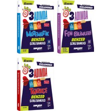 Ankara Yayınları Ankara 2025 8. Sınıf Matematik + Türkçe + Fen Güçlendiren 3 Adımda Benzer Soru Seti 3 Kitap