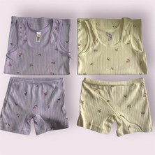 Kız Çocuk 2'li Ribana Atlet Boxer Takım