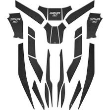 Gogo Kanuni Seha 150 2022 - 2024 Uyumlu 24 Parça Tank Pad Set 001