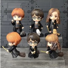 Vitrin Dolusu Harry Potter, Hermione, Ron Koleksiyon Figür Seti 6 Parça