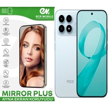 ECR MOBILE Poco F8 Pro ile Uyumlu Ayna (Mirror) 9h Kırılmaz Nano Ekran Koruyucu | Ekran Kapalıyken Ayna