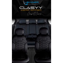 Ford Focus 3 Uyumlu Deri Oto Koltuk Kılıfı Ön/arka Set Classy Seri Siyah