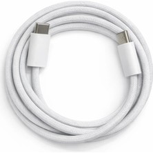 Yollayenilensin Type-C To Type-C Hasır Şarj Kablosu – 1 Metre Uzunluk, Hızlı Şarj ve Veri Transferi