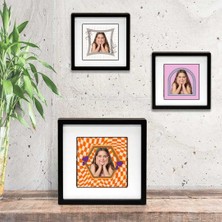 Hediye Vakti Çocuk Odalarına Özel Fotoğraflı Yapışkanlı Sök-Tak Paspartulu Pola Çerçeve