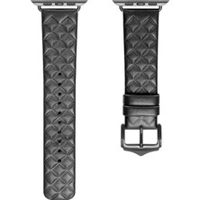 Dux Ducis Apple Watch 42/44/45MM Için Enland Serisi Premium Deri Kayış KORDON-(5775) Azrlya (Azrl