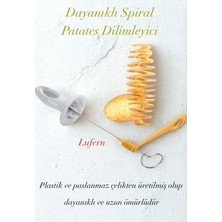 Lufern Dayanıklı Spiral Patates Dilimleyici Mutfak Eğlenceli Pratik Kızartma Garnitür Atıştırmalık