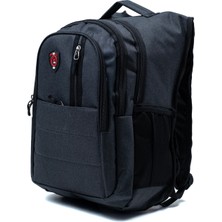 Probag Çok Gözlü Ergonomik Sırt Çantası – Su Itici Unisex Okul, Günlük ve Seyahat Çantası Siyah