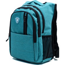 Probag Çok Gözlü Ergonomik Sırt Çantası – Su Itici Unisex Okul, Günlük ve Seyahat Çantası Yeşil