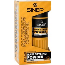 Sinep Toz Wax No:3 Natural Hold Turuncu Orange Dinamik Tutuş & Mat Etki 20 gr