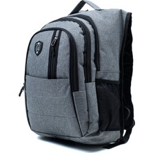 Probag Çok Gözlü Ergonomik Sırt Çantası – Su Itici Unisex Okul, Günlük ve Seyahat Çantası Gri