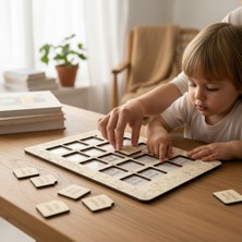 Ilkokul Matematik Öğrenme Tablosu – Ahşap Ondalık Sayı Eğitici Seti