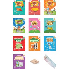 Yeti Kitap English Activity Books For Children 2-5 Ages -Ingilizce Etkinlik 10LU +Tablet Standı+Okuma Ayracı