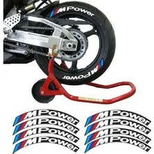 Gogo M Power Beyaz 3D Lastik Yanak Yazısı