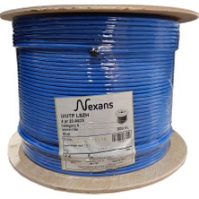 Nexans NEX1611TB5, Mavi, Cat6, 500M, 23AWG (0,58MM), Utp, %100 Bakır, Lszh Halogen Free, Makara, Kablo