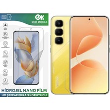 ECR MOBILE Infinix Hot 60 Pro Plus ile Uyumlu Hidrojel Nano Film Hd Şeffaf Ekran Koruyucu(Tempered Cam Değildir!)