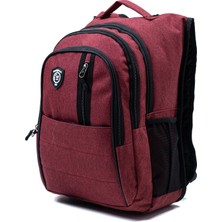 Probag Çok Gözlü Ergonomik Sırt Çantası – Su Itici Unisex Okul, Günlük ve Seyahat Çantası Kırmızı