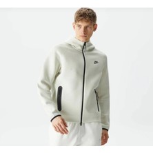 Nike Tech Fleece Full Zıp Windrunner Erkek Krem SWEATSHİRT-FB7921-020