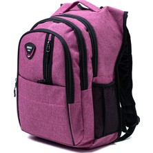 Probag Çok Gözlü Ergonomik Sırt Çantası – Su Itici Unisex Okul, Günlük ve Seyahat Çantası Pembe
