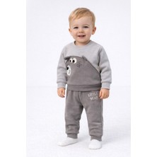Dinamik çocuk Erkek Bebek Ayıcıklı 2 Iplik Mevsimlik Alt Üst 2li Takım – 6-9-12-18-24 Aylık