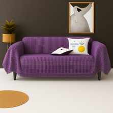 Rell Home Pamuklu Dokulu Ekru Koltuk Şalı 170X220 cm – Saçaklı Tv Battaniyesi & Dekoratif Koltuk Örtüsü