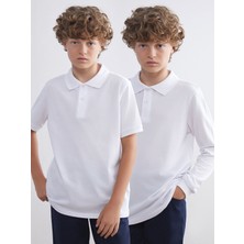 Lc Waikiki Yeni Sezon Polo Yaka Basic Erkek Çocuk Tişört 2'li