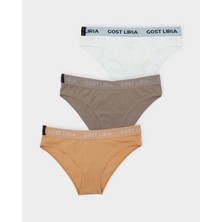 GOST LİRİA - Signature Glow Kadın Slip  3 Lü Paket - Çok Renkli