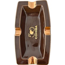 Cohiba 50. Yıl Kahverengi Porselen Dörtlü Puro Küllüğü