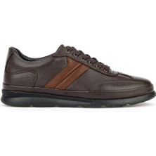 Ziya, Erkek Hakiki Deri Sneaker 1611002Z650 Kahve