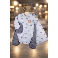 Yenidoğan 4'lü Battaniyeli Hastane Çıkış Zıbın Seti