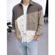 Oversman Oversize Picasso Pamuk Kaşe Gömlek