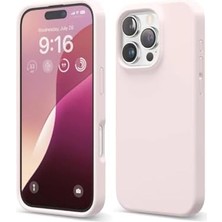 Storemax 16 Pro ile Uyumlu Içi Kadife Dışı Mat Yapıya Sahip Koruma Sağlayan Lansman Silikon Kılıf (Pudra Pembe)