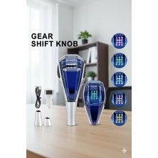 Şarjlı, LED Işıklı Kristal 5 Ileri Vites Topuzu