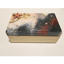 Retroxy Wood Özel Tasarım Epoksi Takı Kutusu – Ladin Ağacı (25 × 15 × 10 Cm)