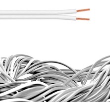 Efe Elektrik 2x1,5 mm Beyaz Yassı Kordon Kablo (Metre Seçiniz)