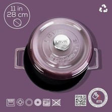 Döküm Çok Amaçlı Yayvan Tencere Trendy Serisi, Çap 28CM