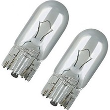 12V 5W T10 Dipsiz Ampul 12V 5W (2 Adet)