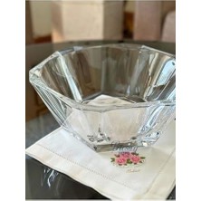 Nude Reflection Serisi Cam Kristal Servis Kasesi, Sunumluk, Sunum Kasesi 26 cm 86933572831831